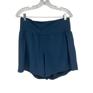 Halara Blue High-Rise Pull-On Activewear Shorts SZ XL Long
